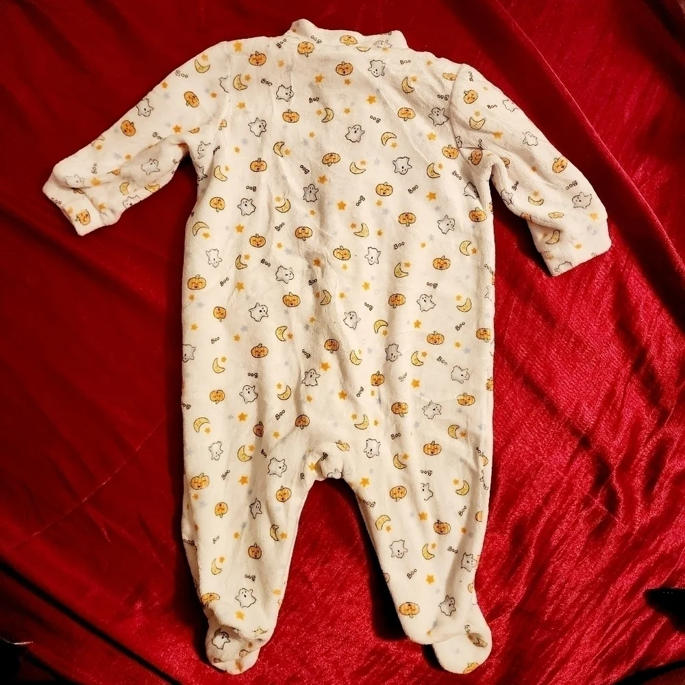 First Moments Halloween Sleeper Footed One Piece Snap Closure Infant Baby 0-6M